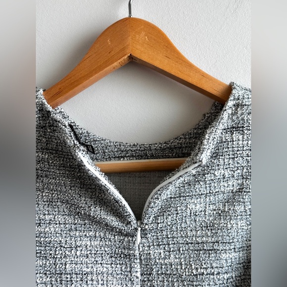 BANANA REPUBLIC Tweed bouclé textured career top sleeveless fringe tank, S - Picture 6 of 10